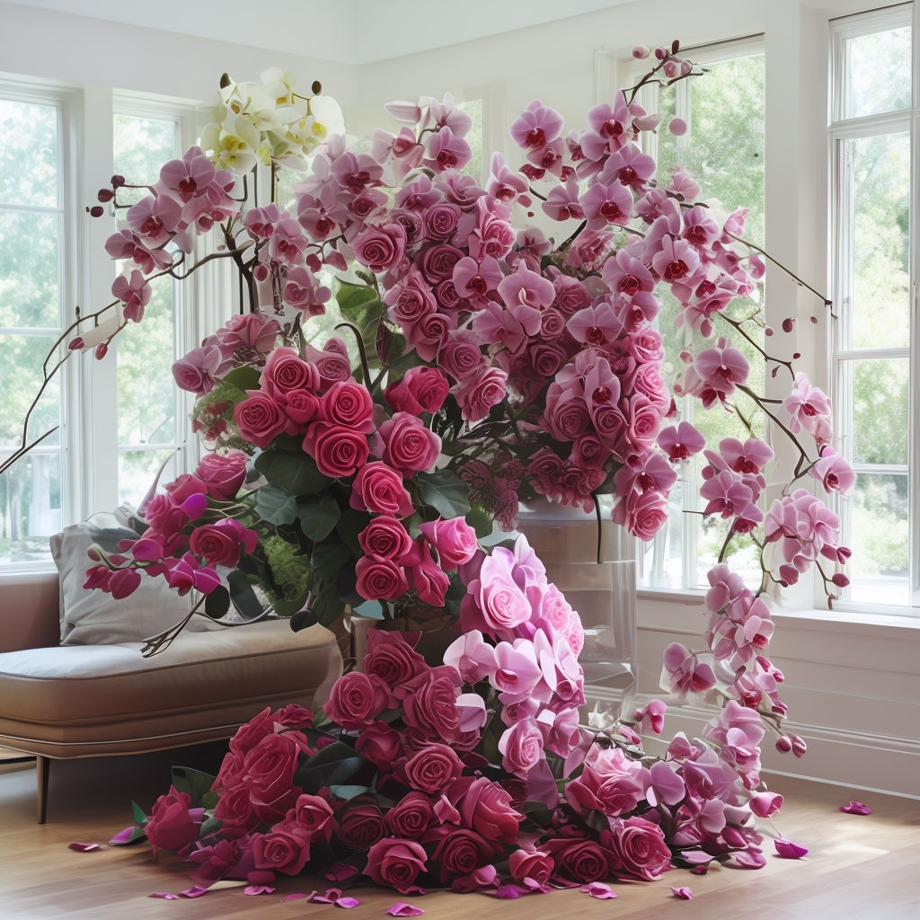 roses-and-orchids-arrangement-in-living-room