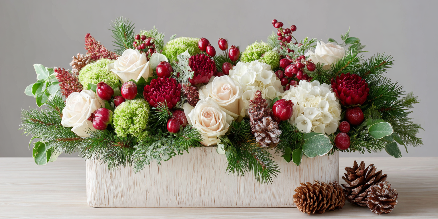 Modern Christmas Centerpiece