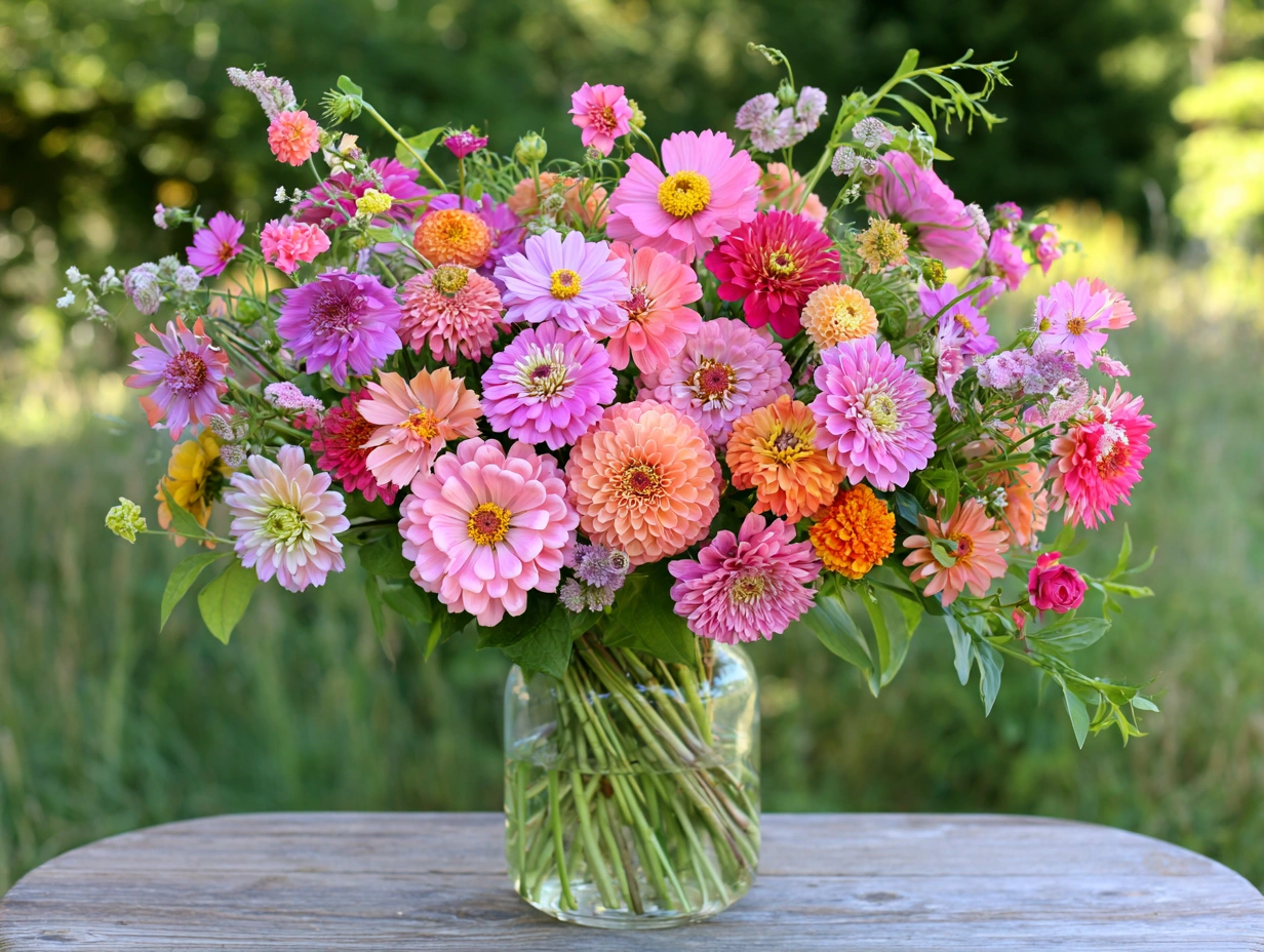Zinnias 